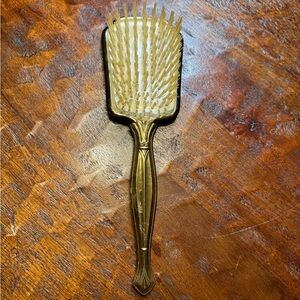 Vintage 1950's Vanity Brush Gold Plated Fair Condition